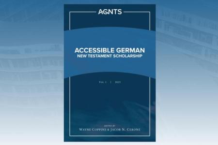 Front Cover of the Accessible German New Testament Scholarship Open-Access Journal